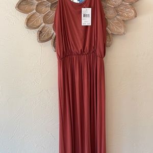 Brand New Lush Maxi Dress - size S, color - marsala, never worn, tags still on.